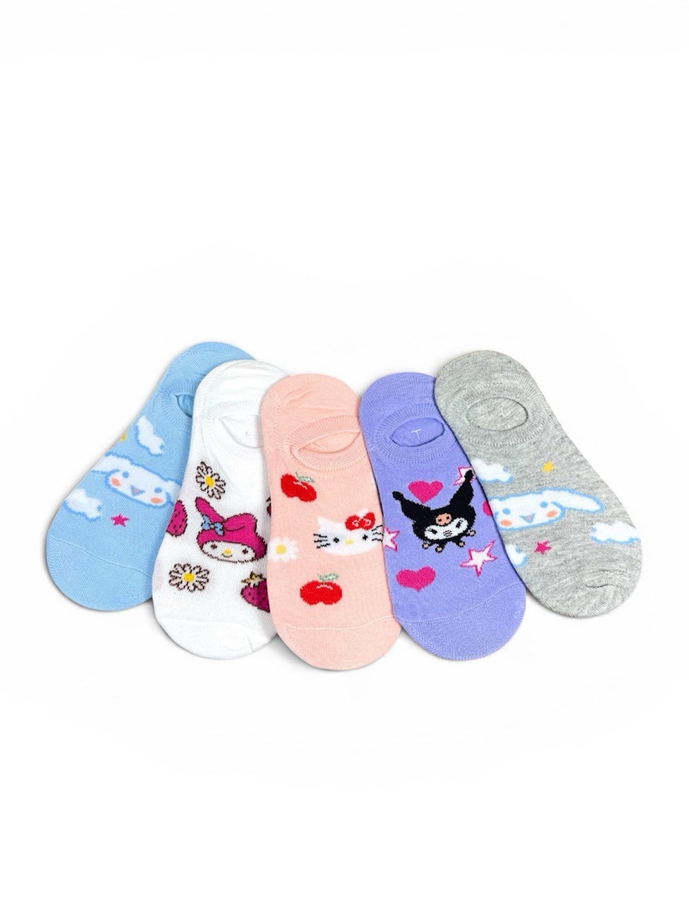 Cute No-Show Hello Kitty Sock Bundle